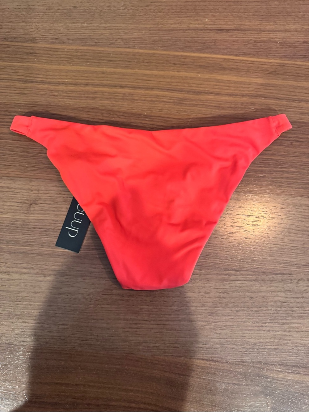 CUup Red/ coral 2/small Bikini Bottom NWT - Picture 3 of 3